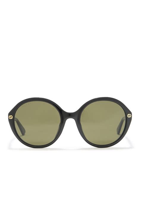 gucci 55mm oval sunglasses